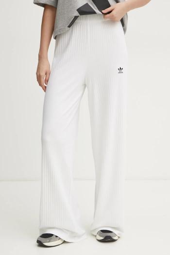 Nohavice adidas Originals Essential dámske, béžová farba, jednofarebné, JD1497