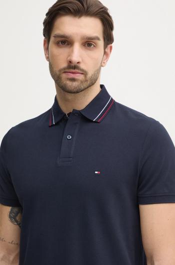 Polo tričko Tommy Hilfiger pánske, tmavomodrá farba, jednofarebné, MW0MW38459