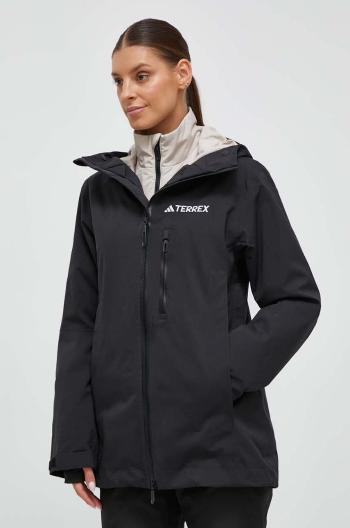 Športová bunda adidas TERREX Xperior 3in1 RAIN.RDY čierna farba