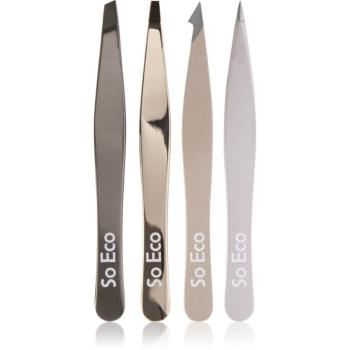 So Eco Tweezer Set Rose Gold sada pinziet