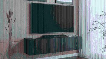 ArtExt Závesný TV stolík JOY | 150 cm Farba: Čierna (dražky)