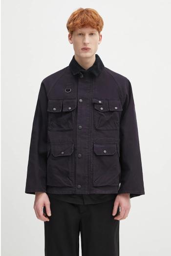Bavlnená bunda Barbour Barbour Modified Dryfly Casual Jacket tmavomodrá farba, prechodná, MCA1036