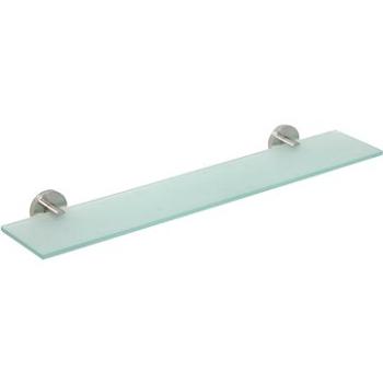 SAPHO X-STEEL sklenená polička 600 mm, brúsený nerez (XS601)