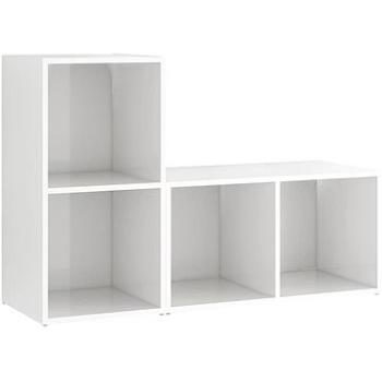 SHUMEE 2 ks biela, vysoký lesk 72 × 35 × 36,5 cm (3079949)