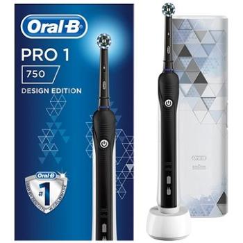 Oral-B Pro 750 Cross Action Black + Cestovní Pouzdro (4210201319290)