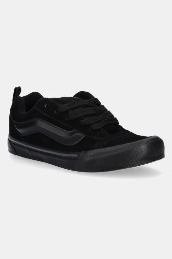 Detské semišové tenisky Vans Knu Skool čierna farba, VN000D2TBZJ1