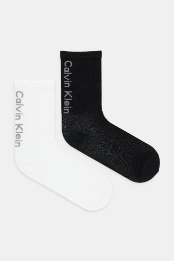 Ponožky Calvin Klein Jeans 2-pak čierna farba, 701235379