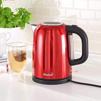 Rychlovarná konvice Basilico, 1,7 l, červená metalíza