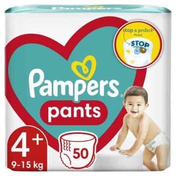 PAMPERS Pants 4+ Active baby dry 9-15 kg 50 ks,PAMPERS Active Baby-Dry Pants Nohavičky plienkové jednorazové 4+ (9-15 kg) 50 ks  - JUMBO PACK