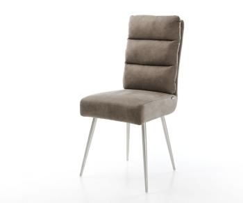 Jedálenská stolička Pela-Flex taupe vintage kužeľovitá podnož