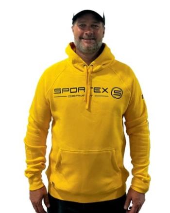 Sportex rybárska mikina s kapucňou žltá - m