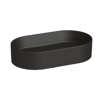 Umývadlo na dosku Jika Astra 53x31 cm černá mat bez otvoru pre batériu, bez prepadu H8183667161121