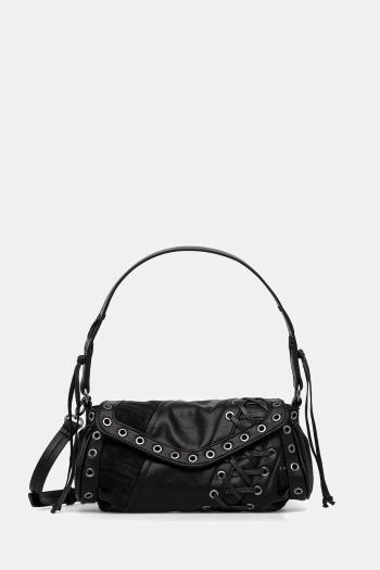 Kabelka Desigual TANGO BLACK PATCH ZAR čierna farba, 25WAXP36