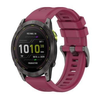 SILICONE Vymeniteľný remienok pre Garmin Enduro 3 bordový