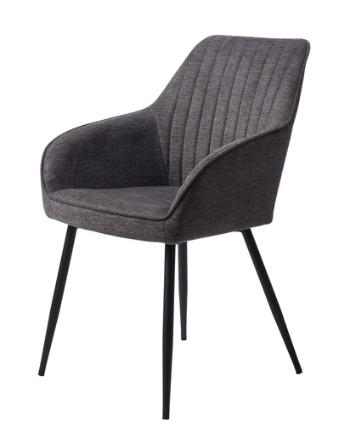 Jedálenská stolička Unique Furniture NOLAN sivá látka 50790001