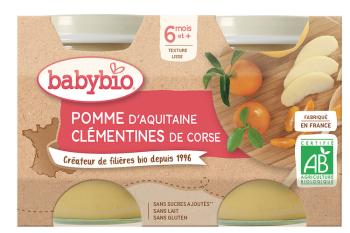 2xBABYBIO Jablko s klementínkami 130 g