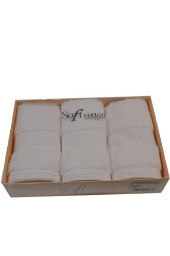 Soft Cotton Darčeková sada malých uterákov DELUXE Biela