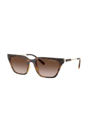Slnečné okuliare Armani Exchange dámske, hnedá farba, 0AX4158S