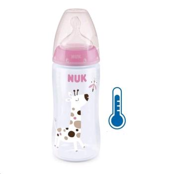 NUK Dojčenská fľaša FC+Temperature Controll BOX-Flow Control cumlík blue 300 ml