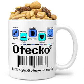 Hrnček Otecko 100% (Náplň hrnčeka: Zmes slaných orieškov)