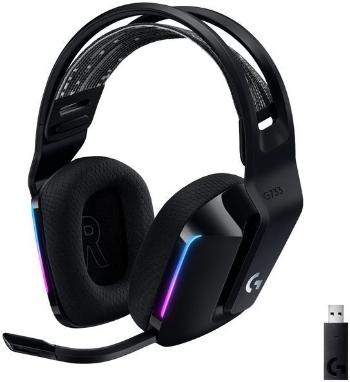 Gamer fejhallgató Logitech G733 LIGHTSPEED Black