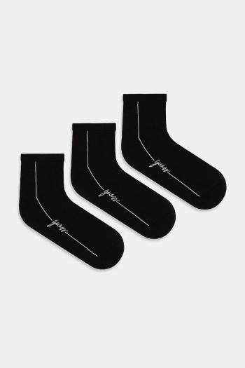 Ponožky Guess 3-pak dámske, čierna farba, O4YG06 KBZU0