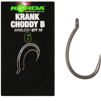 Korda háčiky krank choddy hook barbless - veľkosť 6