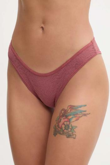 Nohavičky Calvin Klein Underwear červená farba, 000QF7348E