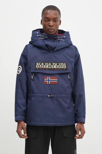 Bunda Napapijri Skidoo 1990 pánska, tmavomodrá farba, prechodná, NP0A4IK5B2Q1