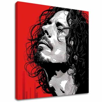 Chris Cornell obraz na plátne - Rocková vášeň