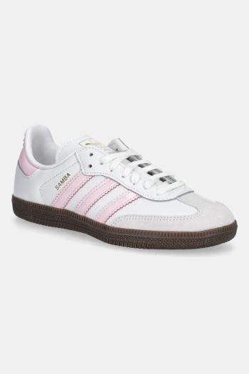 Detské kožené tenisky adidas Originals SAMBA OG biela farba, JQ2849
