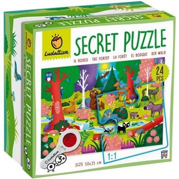 Ludattica – Secret Puzzle s lupou, Lesné zvieratká (21900)