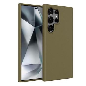 ECO RUBBER Ochranný obal Samsung Galaxy S25 Ultra 5G tmavozelený