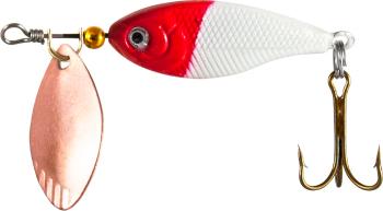 Wizard chub spinner bielo-červený 4 cm 8 g