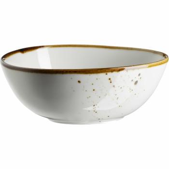Mäser Oválna miska Pintar White hnedé bodky 15,5 x 13,5 cm, M