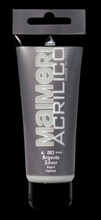 MAIMERI ACRILICO - Akrylové farby 003 - silver, 0,2 L
