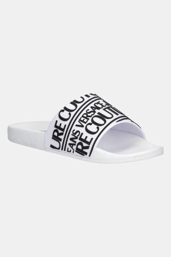 Šľapky Versace Jeans Couture pánske, biela farba, 78YA3SQ1 71352 003