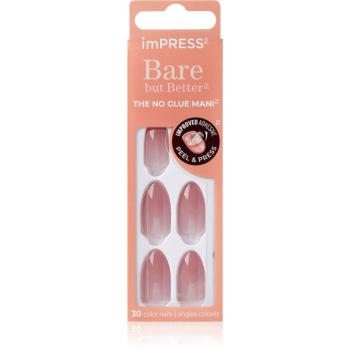 KISS imPRESS Bare but Better umelé nechty samolepiace Serenity 30 ks