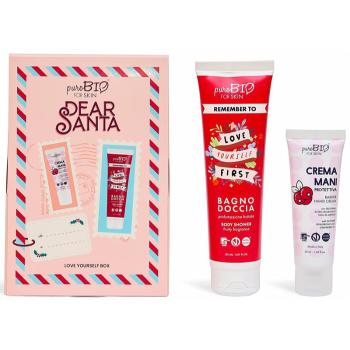 puroBIO Cosmetics Dear Santa Love yourself Box darčeková sada na telo 2 ks
