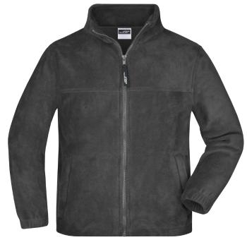 James & Nicholson Detská fleece mikina JN044k - Tmavošedá | XXL