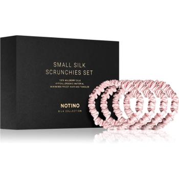 Notino Silk Collection Small Scrunchie Set súprava hodvábnych gumičiek do vlasov odtieň Pink