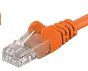 PREMIUMCORD Patch kábel UTP RJ45-RJ45 CAT5e 0.5m oranžová
