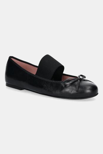 Kožené balerínky Pretty Ballerinas Rosario čierna farba, 52545_001