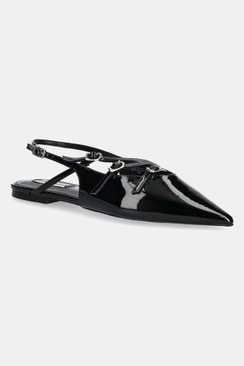 Baleríny Steve Madden Cianna čierna farba, s otvorenou pätou, SM11003709