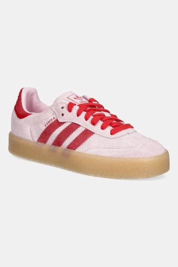Semišové tenisky adidas Originals Sambae ružová farba, JS4500