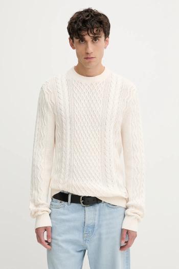 Bavlnený sveter Tommy Jeans béžová farba, ľahký, DM0DM22101