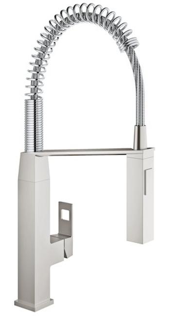 Drezová batéria Grohe Eurocube s otočným ramienkom supersteel 31395DC0