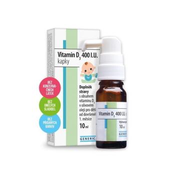 Generica Vitamin D3 400 I.U. kapky 10 ml