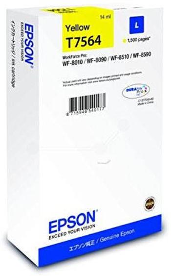 Tintapatron Epson T7564 L sárga (Yellow)