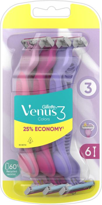 Női borotva GILLETTE Simply Venus 3 Yellow 6 db